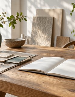 Ukázka interiéru a přírodních materiálů