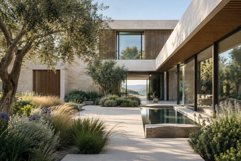 Ukázka interiéru a přírodních materiálů